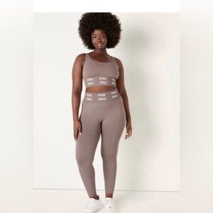 PINK Victoria's Secret Taupe Leggings Set.